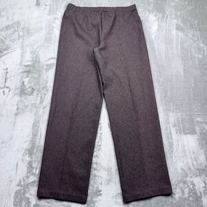 Levi's Pull On Elastic Waist Pants Brown Casual Trousers Womens Sz 28 Boho Retro